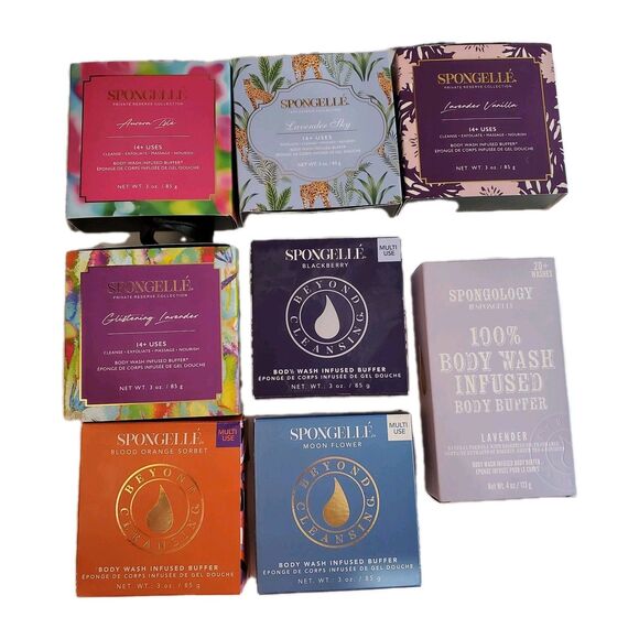 Spongelle Other - Spongelle lot of 8 body wash infused buffers Brand New in Boxes